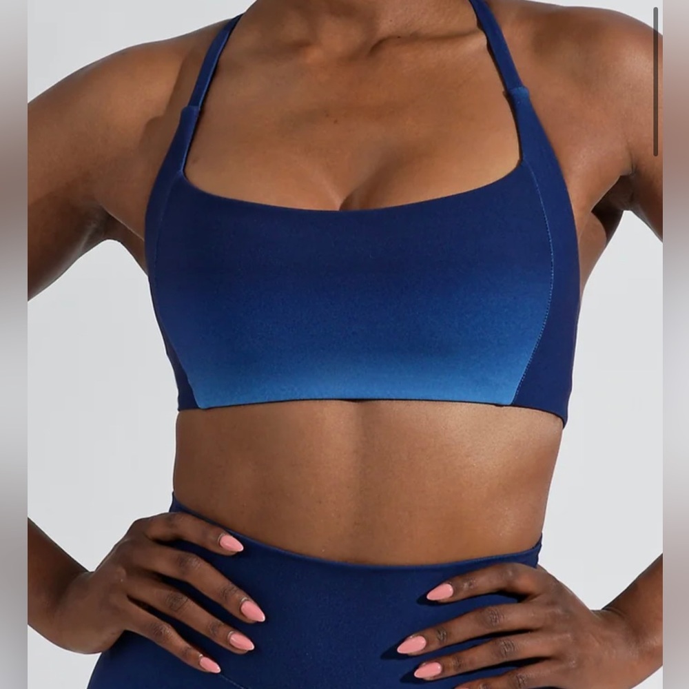 Navy Ombre Aurora Sports Bra Buffbunny Large